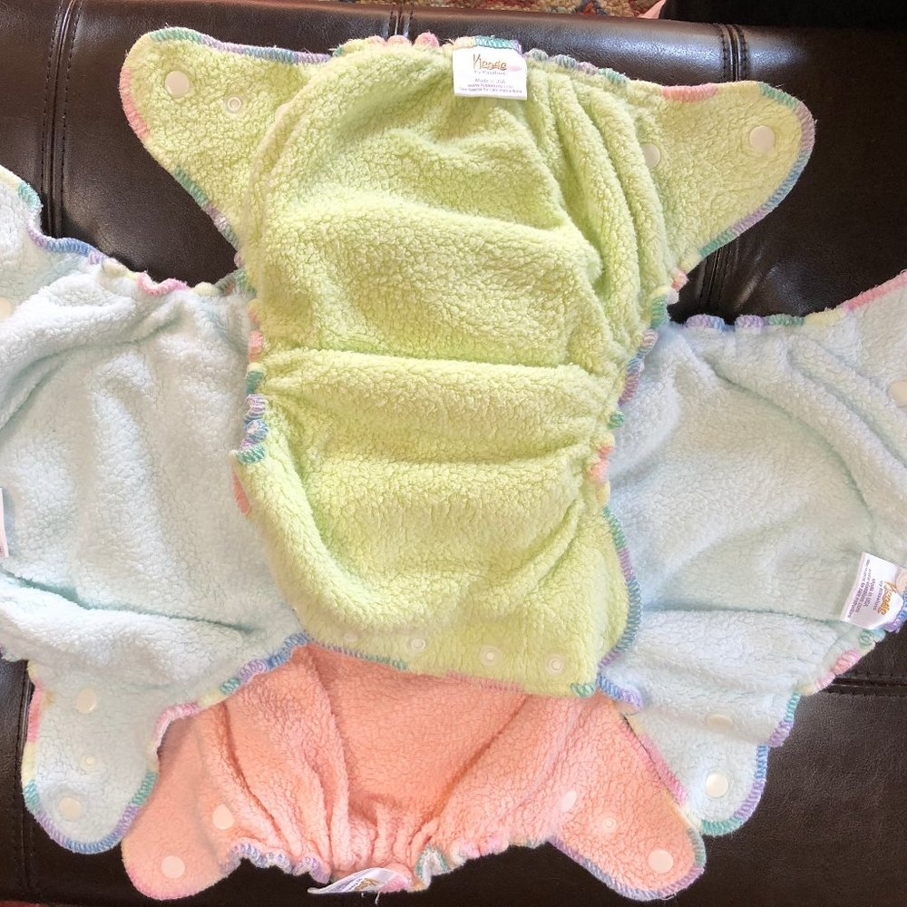 Kissaluv Cotton Fleece Diapers Size 1 (15-40lbs)